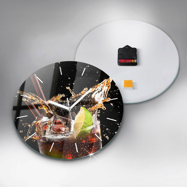 Horloge ronde Boire avec de la glace