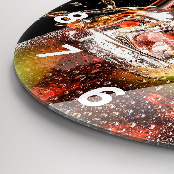 Horloge ronde Boire avec de la glace