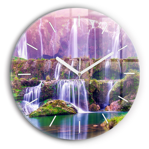 Horloge ronde Cascade de Jiulong, Chine