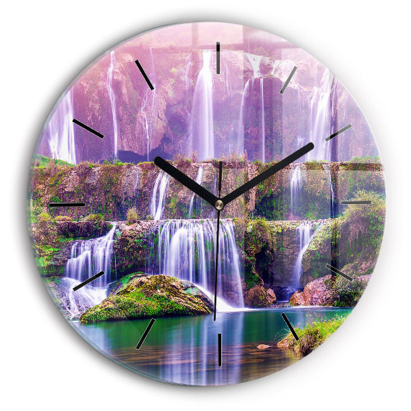 Horloge ronde Cascade de Jiulong, Chine