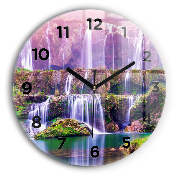 Horloge ronde Cascade de Jiulong, Chine