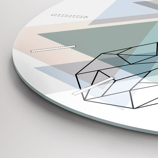 Horloge ronde Renne à la scandinave