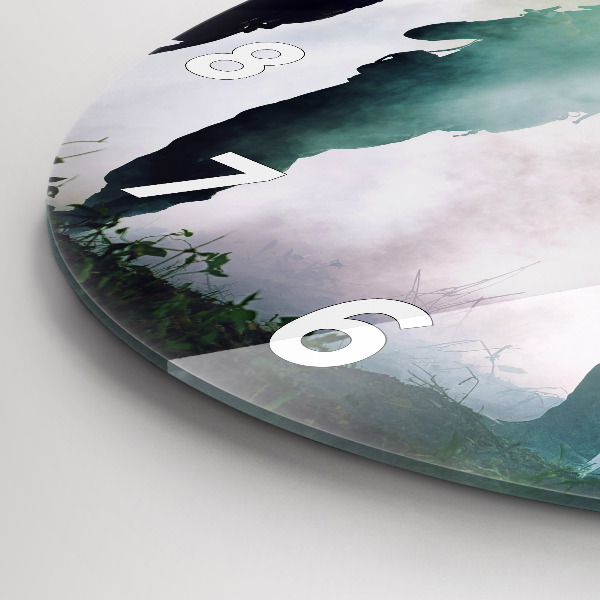 Horloge ronde 'Soldats de l''armée dans la forêt'