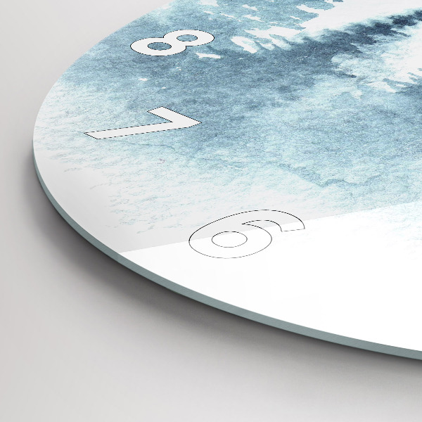 Horloge ronde 'Forêt d''hiver'