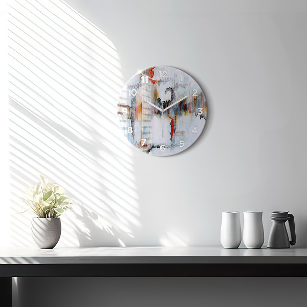 Horloge ronde Abstraction