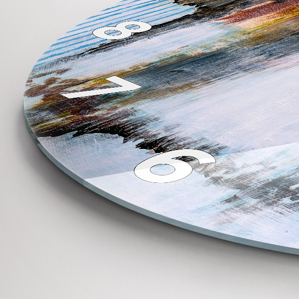 Horloge ronde Abstraction