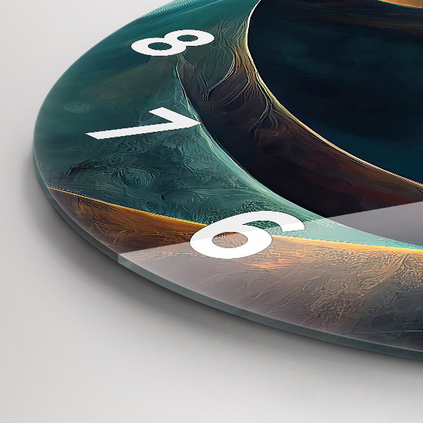 Horloge ronde Cascade qui coule