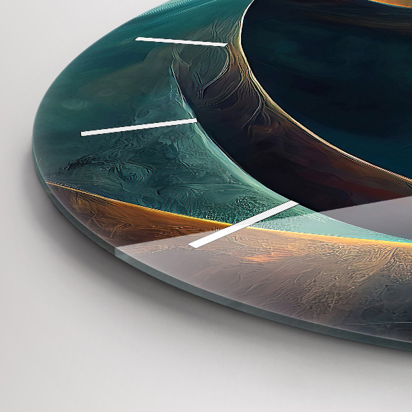 Horloge ronde Cascade qui coule