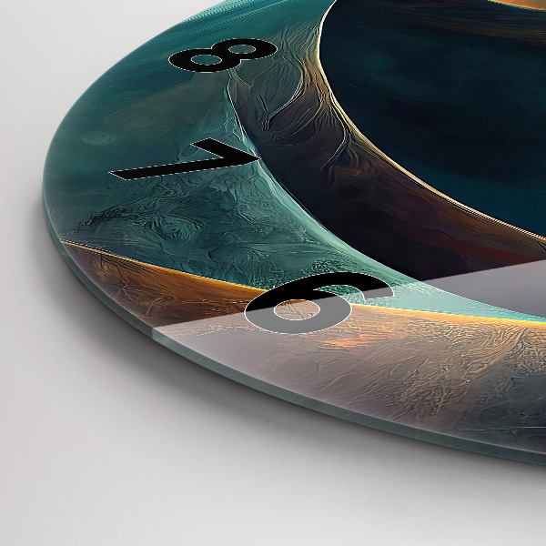 Horloge ronde Cascade qui coule