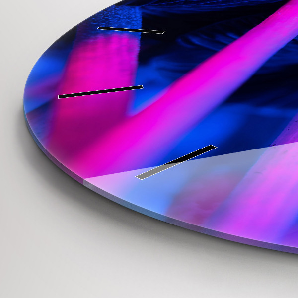 Horloge ronde Champignons magiques colorés