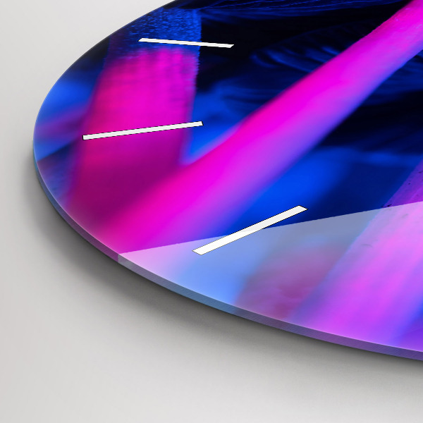 Horloge ronde Champignons magiques colorés