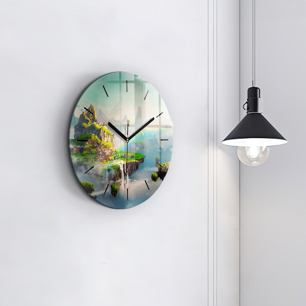 Horloge ronde fantaisie chinoise