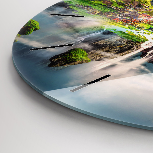 Horloge ronde fantaisie chinoise