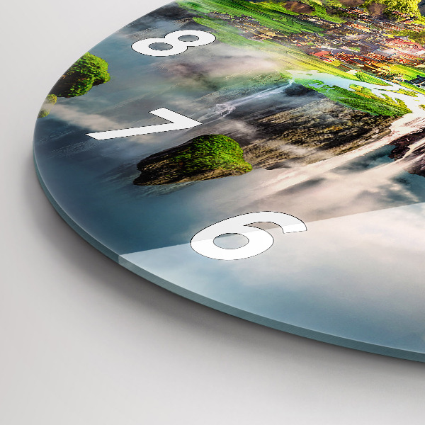 Horloge ronde fantaisie chinoise