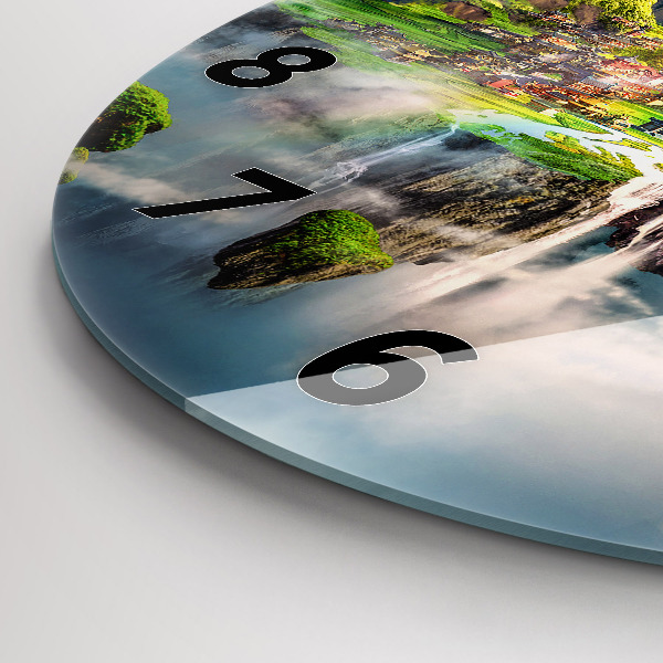 Horloge ronde fantaisie chinoise