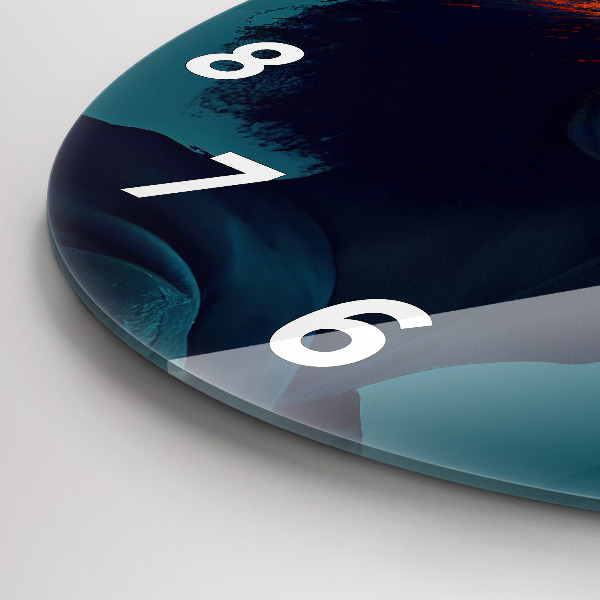 Horloge ronde Monde futuriste