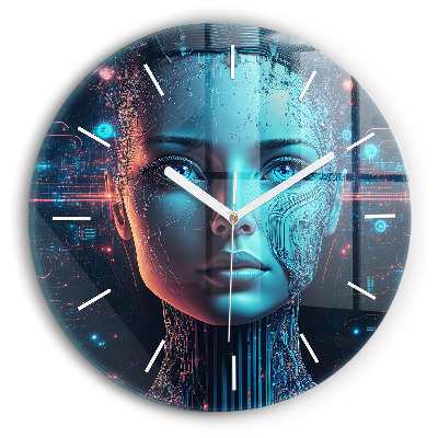 Horloge ronde Intelligence artificielle