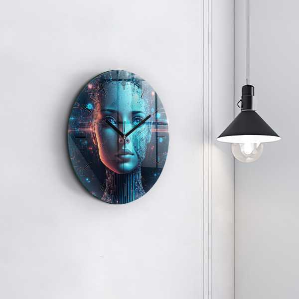 Horloge ronde Intelligence artificielle