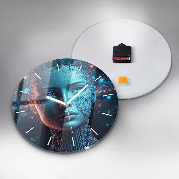 Horloge ronde Intelligence artificielle