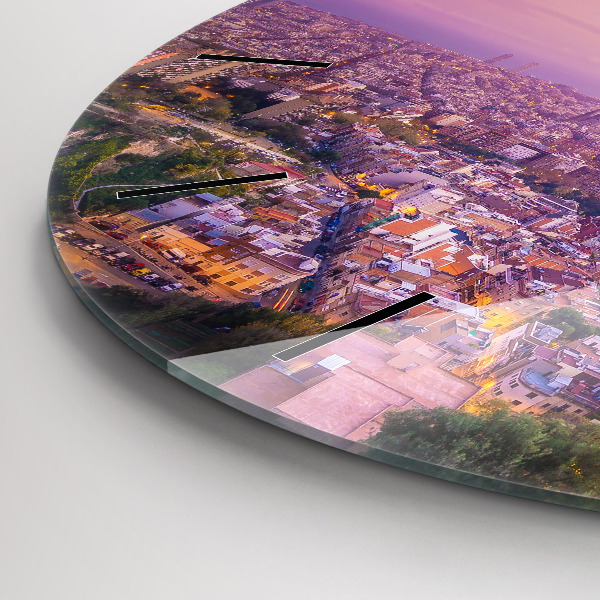 Pendule murale ronde Bunkers El Carmel de Barcelone