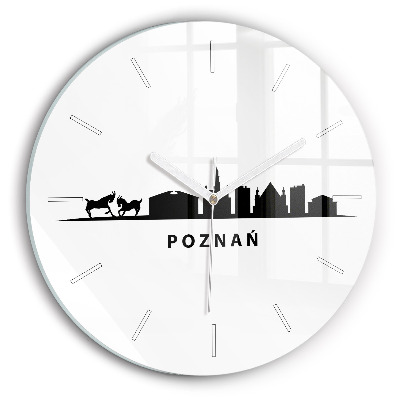 Horloge ronde Graphiques panoramiques de Poznan