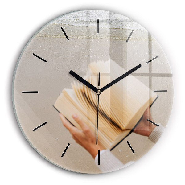 Horloge ronde Un moment avec un livre