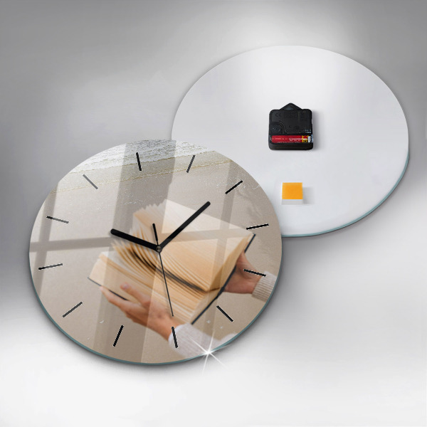 Horloge ronde Un moment avec un livre