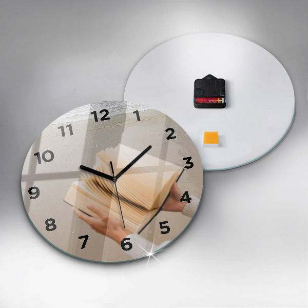 Horloge ronde Un moment avec un livre