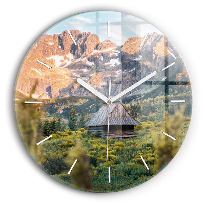 Horloge ronde Chalet dans les Tatras