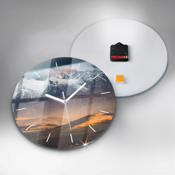 Horloge ronde Paysage hivernal des Tatras