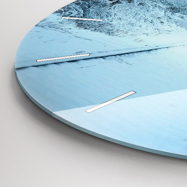 Horloge ronde Cerf sur les rails