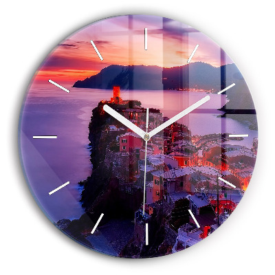 Horloge ronde Maisons près du lac