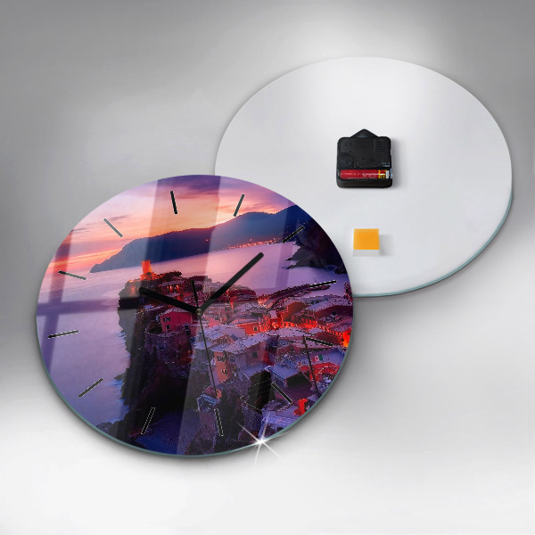 Horloge ronde Maisons près du lac