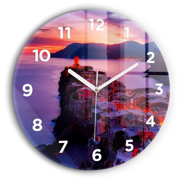 Horloge ronde Maisons près du lac