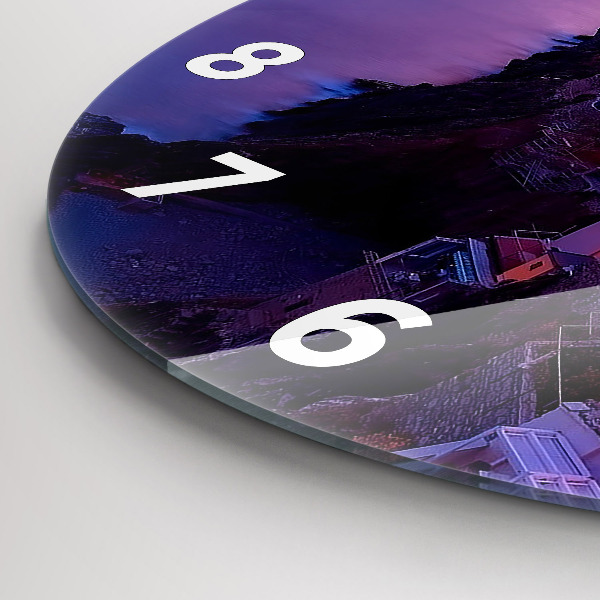 Horloge ronde Maisons près du lac