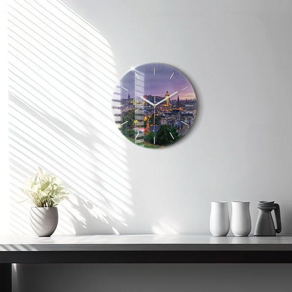 Horloge ronde Édimbourg depuis Calton Hill