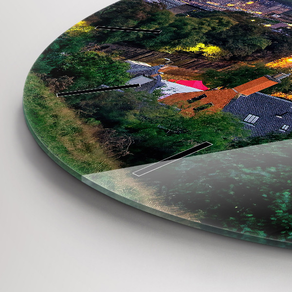 Horloge ronde Édimbourg depuis Calton Hill