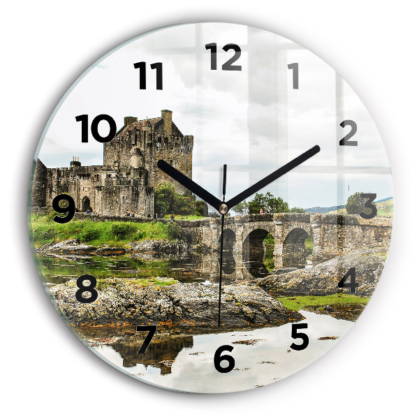 Horloge ronde 'Château d''Eilean Donan Écosse'