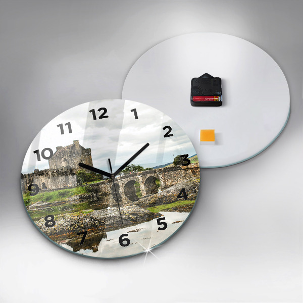 Horloge ronde 'Château d''Eilean Donan Écosse'