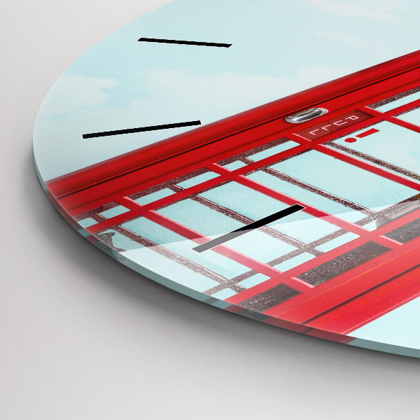 Horloge ronde Téléphone public