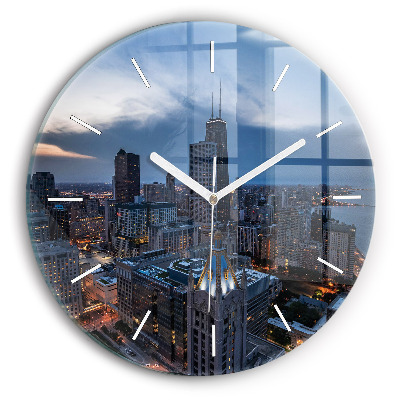 Horloge ronde Photo de Chicago