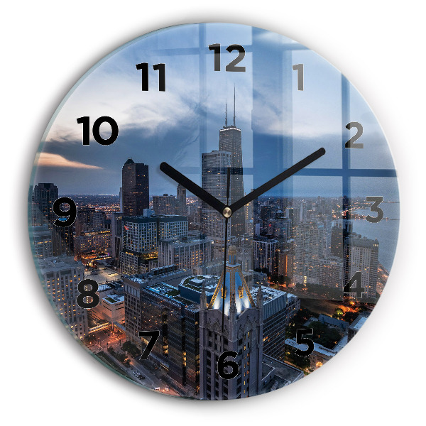 Horloge ronde Photo de Chicago