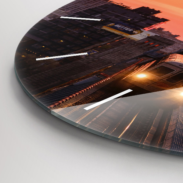 Horloge ronde Pont Benjamin Franklin