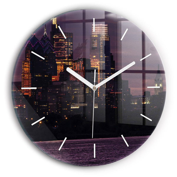 Horloge ronde Horizon de la ville de Philadelphie