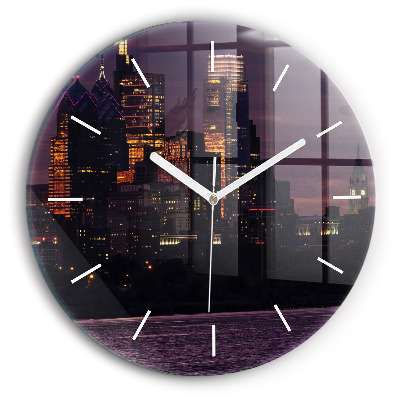 Horloge ronde Horizon de la ville de Philadelphie