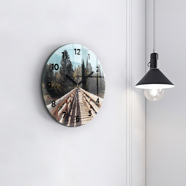 Horloge ronde Montagnes de Yellowstone