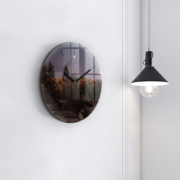 Horloge ronde Route rocheuse de Yosemite