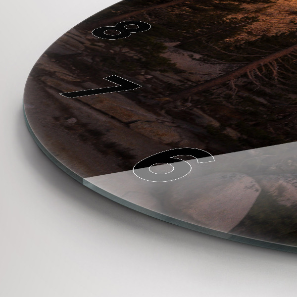 Horloge ronde Route rocheuse de Yosemite