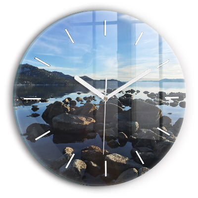 Horloge ronde Vue sur la mer