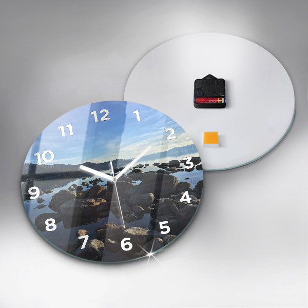 Horloge ronde Vue sur la mer